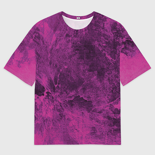 Женская футболка оверсайз Абстракция - purple melancholy / 3D-принт – фото 1