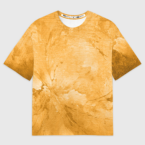 Женская футболка оверсайз Абстракция - bright yellow / 3D-принт – фото 1