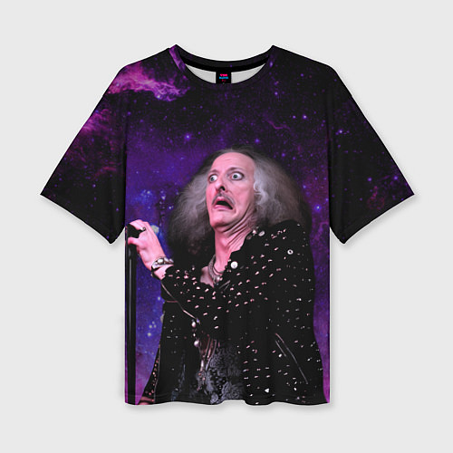 Женская футболка оверсайз Бобби Либлинг - Рокер с выпученными глазами / 3D-принт – фото 1