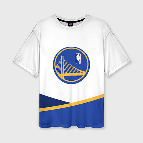 Женская футболка оверсайз Golden State Warriors - NBA / 3D-принт – фото 1