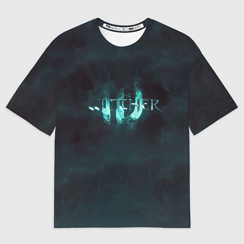 Женская футболка оверсайз The Witcher логотип / 3D-принт – фото 1