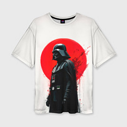 Футболка оверсайз женская Дарт Вейдер на фоне заката, цвет: 3D-принт