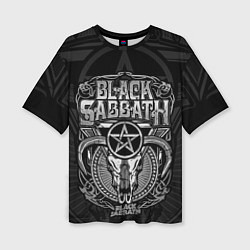 Футболка оверсайз женская Black Sabbath - goat skull, цвет: 3D-принт