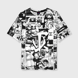 Футболка оверсайз женская Doom anime black, цвет: 3D-принт