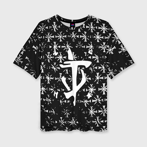 Женская футболка оверсайз Doom x farcry game / 3D-принт – фото 1