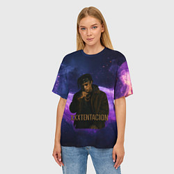 Футболка оверсайз женская XXXTentacion - кулак, цвет: 3D-принт — фото 2