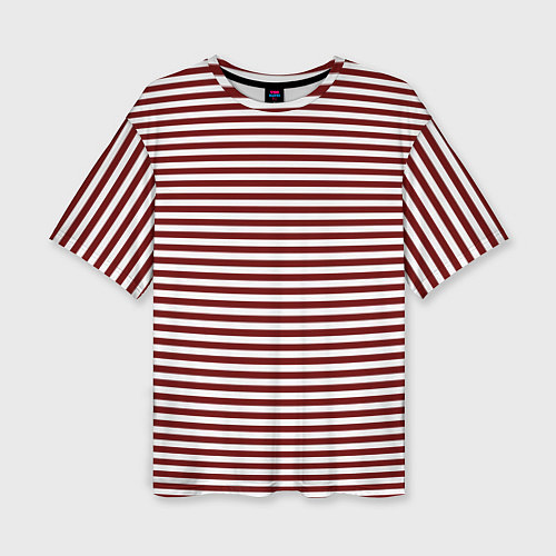 Женская футболка оверсайз Тельняшка спецназовца / 3D-принт – фото 1