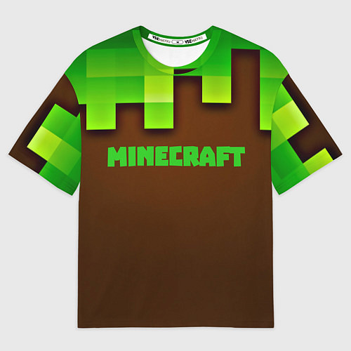 Женская футболка оверсайз Minecraft forever / 3D-принт – фото 1