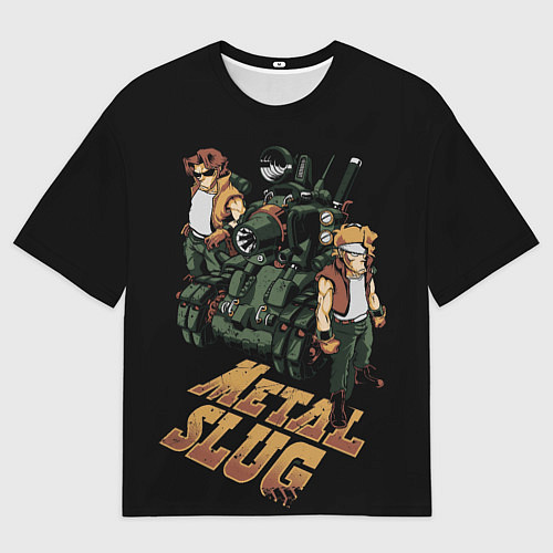 Женская футболка оверсайз Metal slug - tank / 3D-принт – фото 1