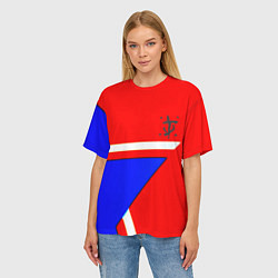 Футболка оверсайз женская Doom star geometry, цвет: 3D-принт — фото 2