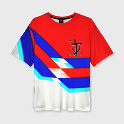 Футболка оверсайз женская Doom geometry cyber sport, цвет: 3D-принт