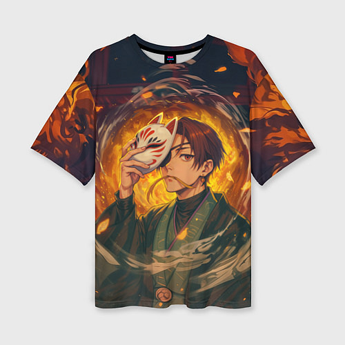 Женская футболка оверсайз Хаято Суо - Ветролом / 3D-принт – фото 1