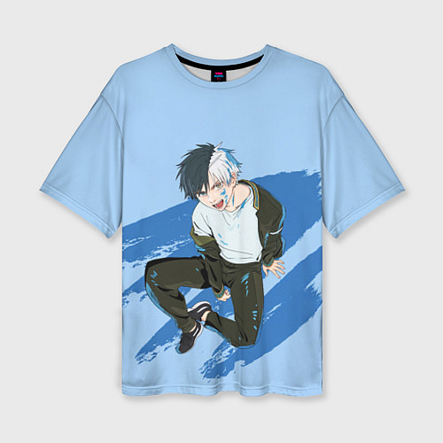 Женская футболка оверсайз Харука Сакура - Ветролом / 3D-принт – фото 1