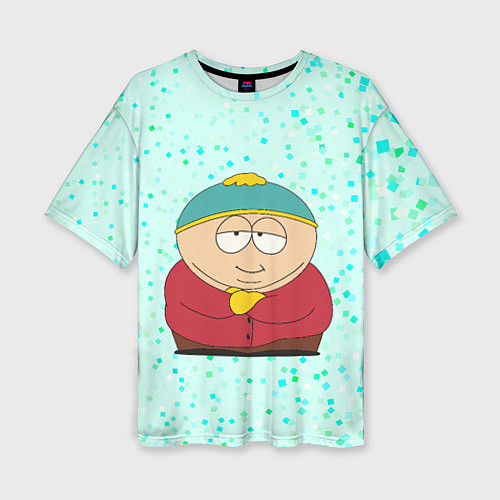 Женская футболка оверсайз Эрик Картман довольный / 3D-принт – фото 1
