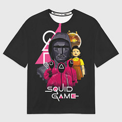 Футболка оверсайз женская Squid Game арт, цвет: 3D-принт