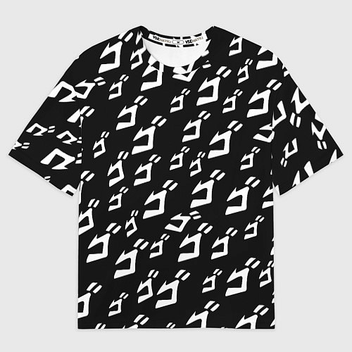 Женская футболка оверсайз JoJo pattern / 3D-принт – фото 1