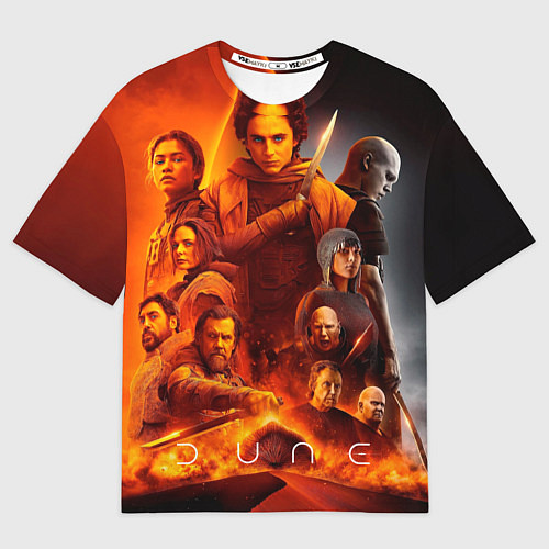Женская футболка оверсайз Главные герои Dune part two / 3D-принт – фото 1