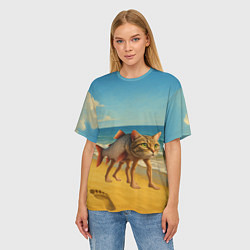 Футболка оверсайз женская Трулимеро Труличина мем, цвет: 3D-принт — фото 2