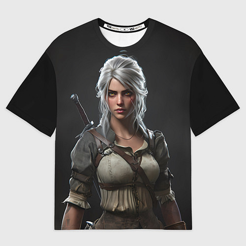 Женская футболка оверсайз Цири Ведьмак / 3D-принт – фото 1