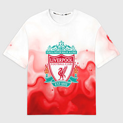 Женская футболка оверсайз Фк Ливерпуль 2025