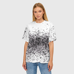 Футболка оверсайз женская Грязь, цвет: 3D-принт — фото 2