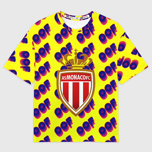 Женская футболка оверсайз Monako off / 3D-принт – фото 1