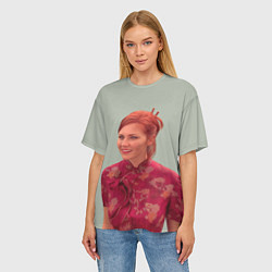 Футболка оверсайз женская Мэри Джейн Kirsten Dunst, цвет: 3D-принт — фото 2