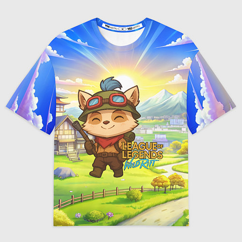 Женская футболка оверсайз League of legends Тимо / 3D-принт – фото 1
