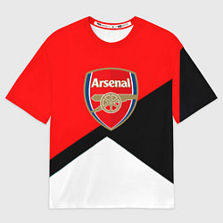Женская футболка оверсайз Arsenal geometry sport