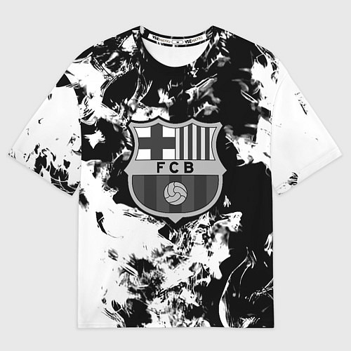 Женская футболка оверсайз Juventus белый дым / 3D-принт – фото 1