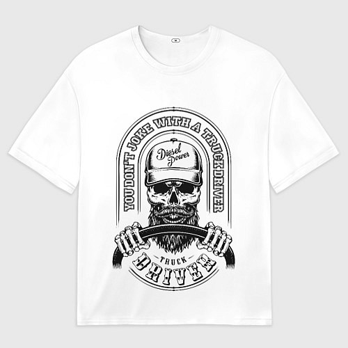 Женская футболка оверсайз Водитель грузовика / 3D-принт – фото 1