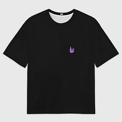 Женская футболка оверсайз Neon forest