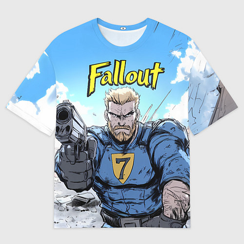 Женская футболка оверсайз Fallout 7 / 3D-принт – фото 1
