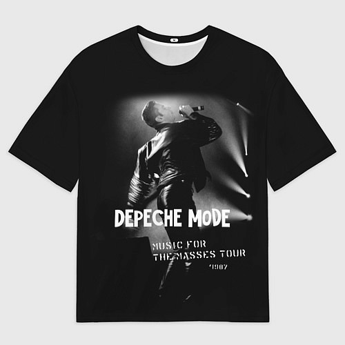 Женская футболка оверсайз Depeche Mode - Music for the Masses tour / 3D-принт – фото 1