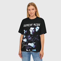 Футболка оверсайз женская Dave Gahan Depeche Mode rose, цвет: 3D-принт — фото 2