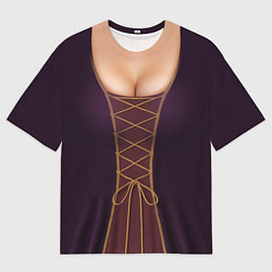 Футболка оверсайз женская Принцесса средневековья, цвет: 3D-принт