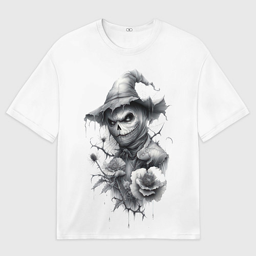 Женская футболка оверсайз Eerie Scarecrow / 3D-принт – фото 1