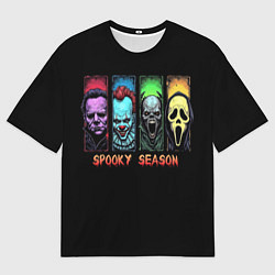 Женская футболка оверсайз Сезон ужасов