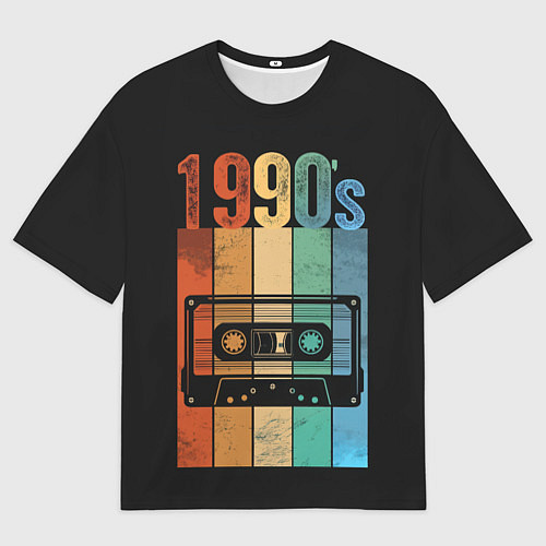 Женская футболка оверсайз 90ые годы / 3D-принт – фото 1