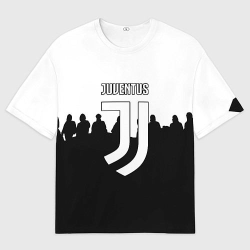 Женская футболка оверсайз Ювентус команды / 3D-принт – фото 1