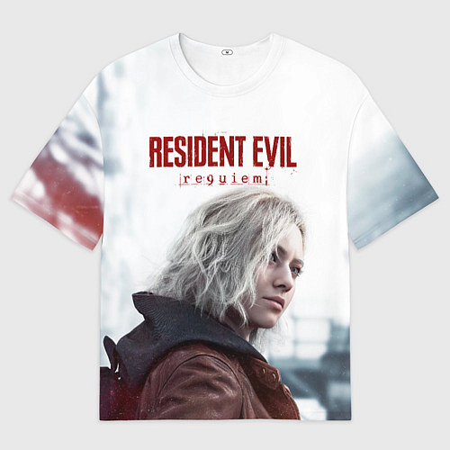 Женская футболка оверсайз Грейс Эшкрофт Resident evil requiem / 3D-принт – фото 1