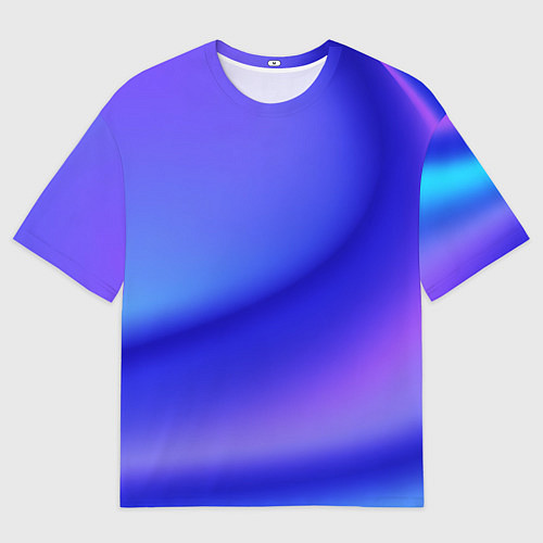 Женская футболка оверсайз The color is multicolored / 3D-принт – фото 1