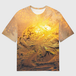 Футболка оверсайз женская Зимний закат, цвет: 3D-принт