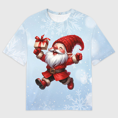 Женская футболка оверсайз Подарок от гнома / 3D-принт – фото 1