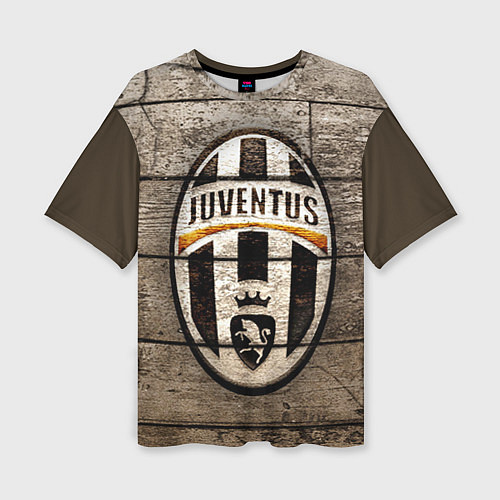 Женская футболка оверсайз Juventus / 3D-принт – фото 1