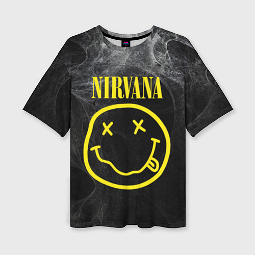 Женская футболка оверсайз Nirvana Smoke / 3D-принт – фото 1