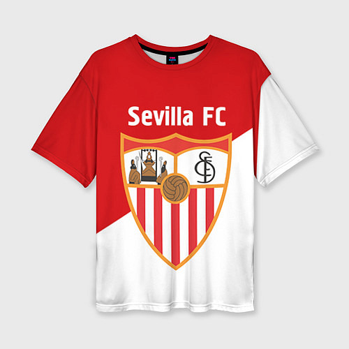 Женская футболка оверсайз Sevilla FC / 3D-принт – фото 1