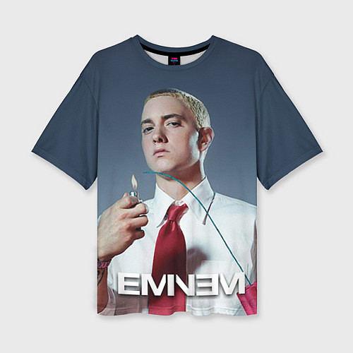 Женская футболка оверсайз Eminem Fire / 3D-принт – фото 1