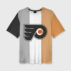 Женская футболка оверсайз Philadelphia Flyers