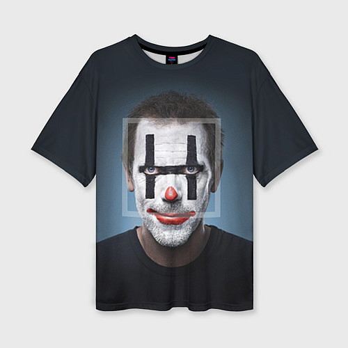 Женская футболка оверсайз Clown House MD / 3D-принт – фото 1